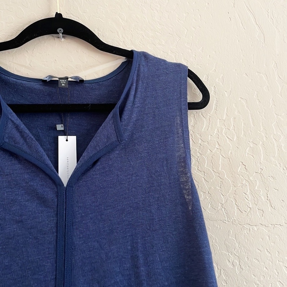 Sanctuary Blue Sleeveless Top - Picture 6 of 7